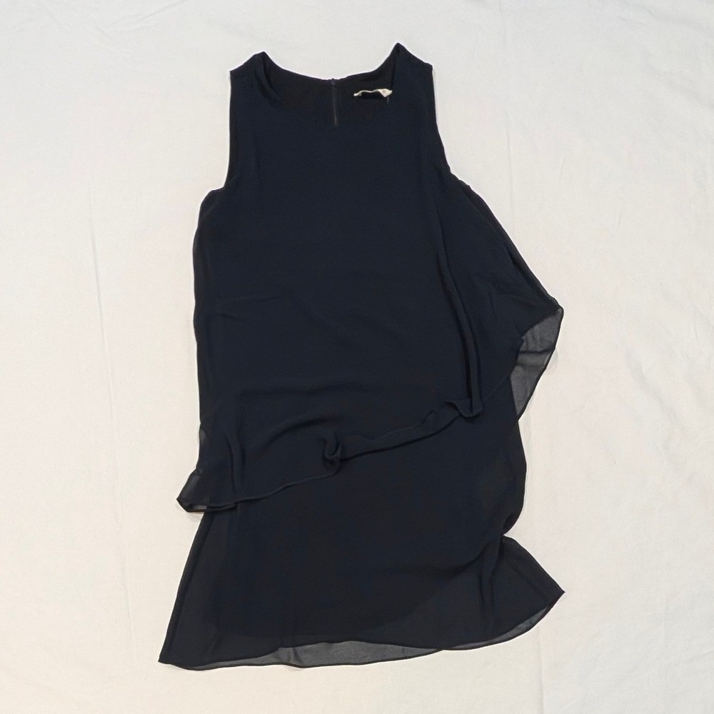 Soft Surroundings Ocean Drive Dress Black XS Layered Sleeveless